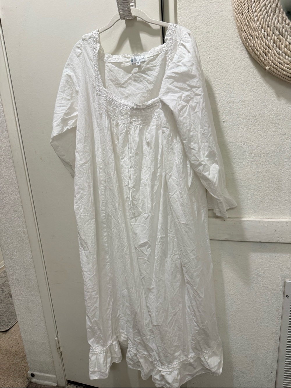 The 1 For U Victorian nightgown White Cotton 2X